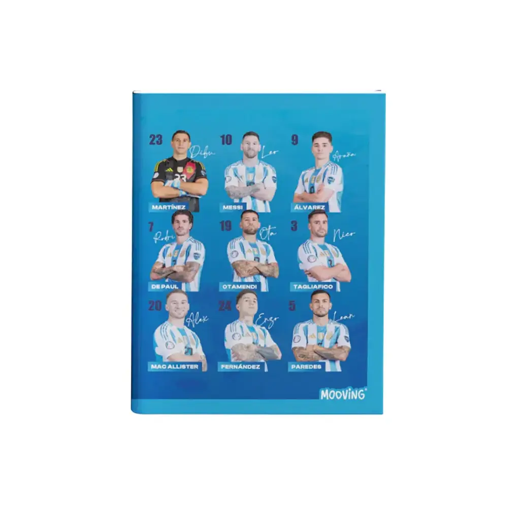 CUADERNO MOOVING T/ FLEXIBLE AFA 16 x 21cm x 48hjs ( 1202229 ) 