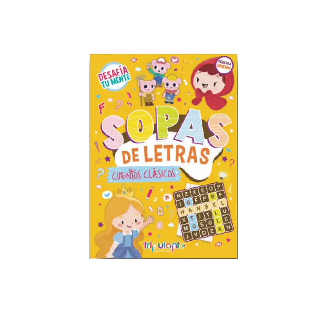 SOPA DE LETRAS TRIPULANTE CUENTOS CLASICOS 28X20CM X16 ( 01ENTR0009 )
