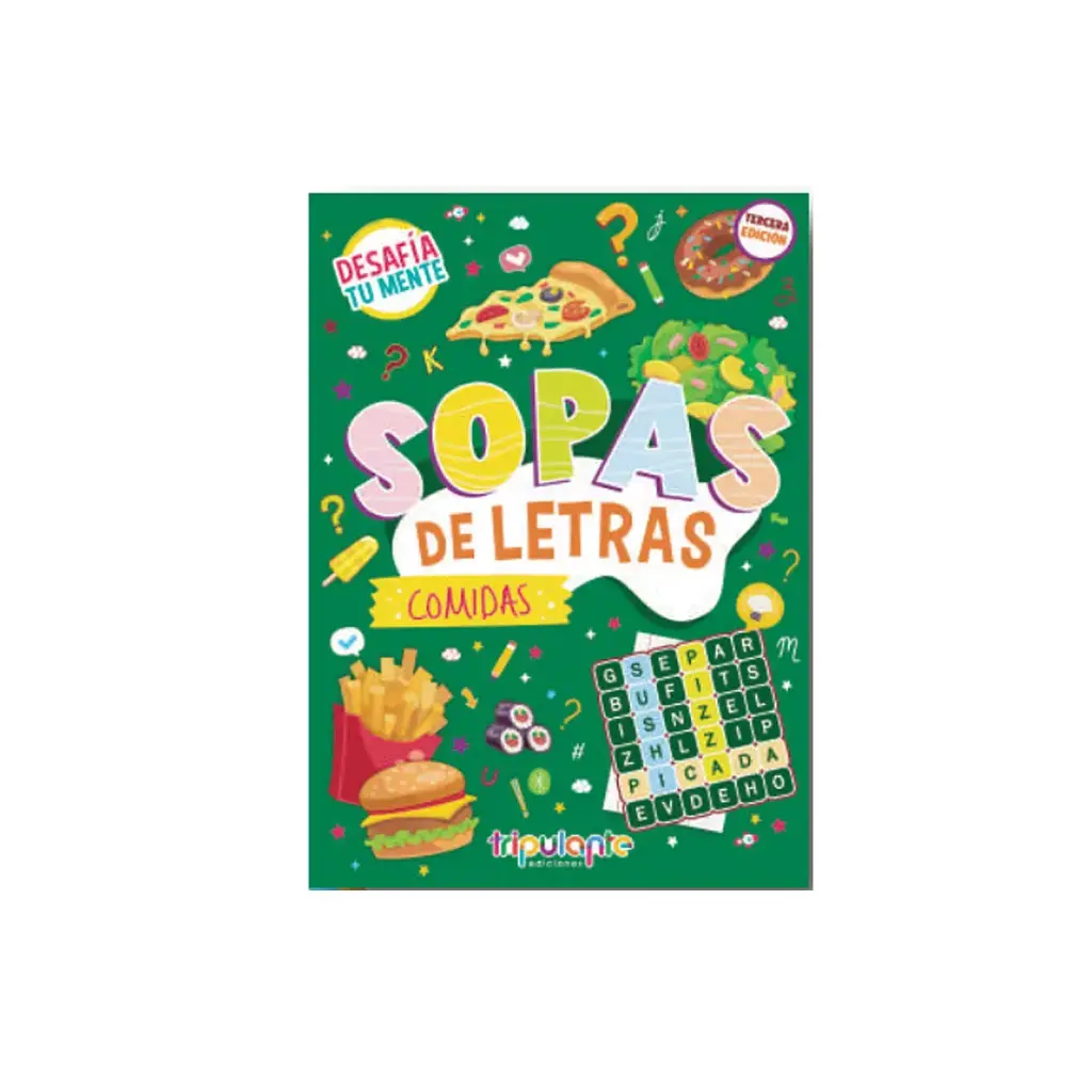 SOPA DE LETRAS TRIPULANTE COMIDAS 28X20CM X16 ( 01ENTR0010 ) 