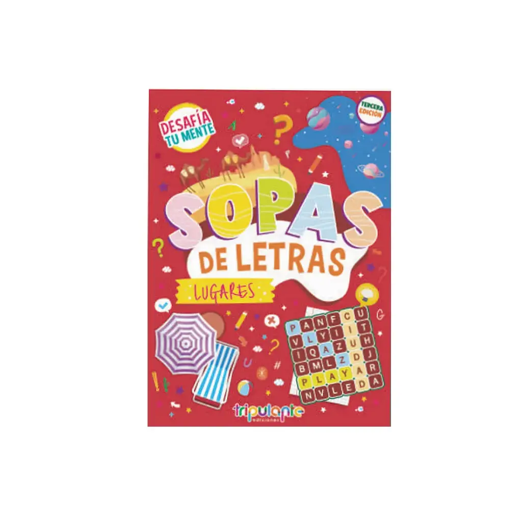 SOPA DE LETRAS TRIPULANTE LUGARES 28X20CM X16 ( 01ENTR0011 ) 