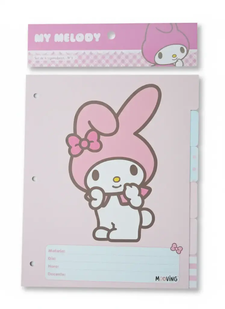 ASIGNATURAS MOOVING N°3 MY MELODY x 6 ( 1101261 )