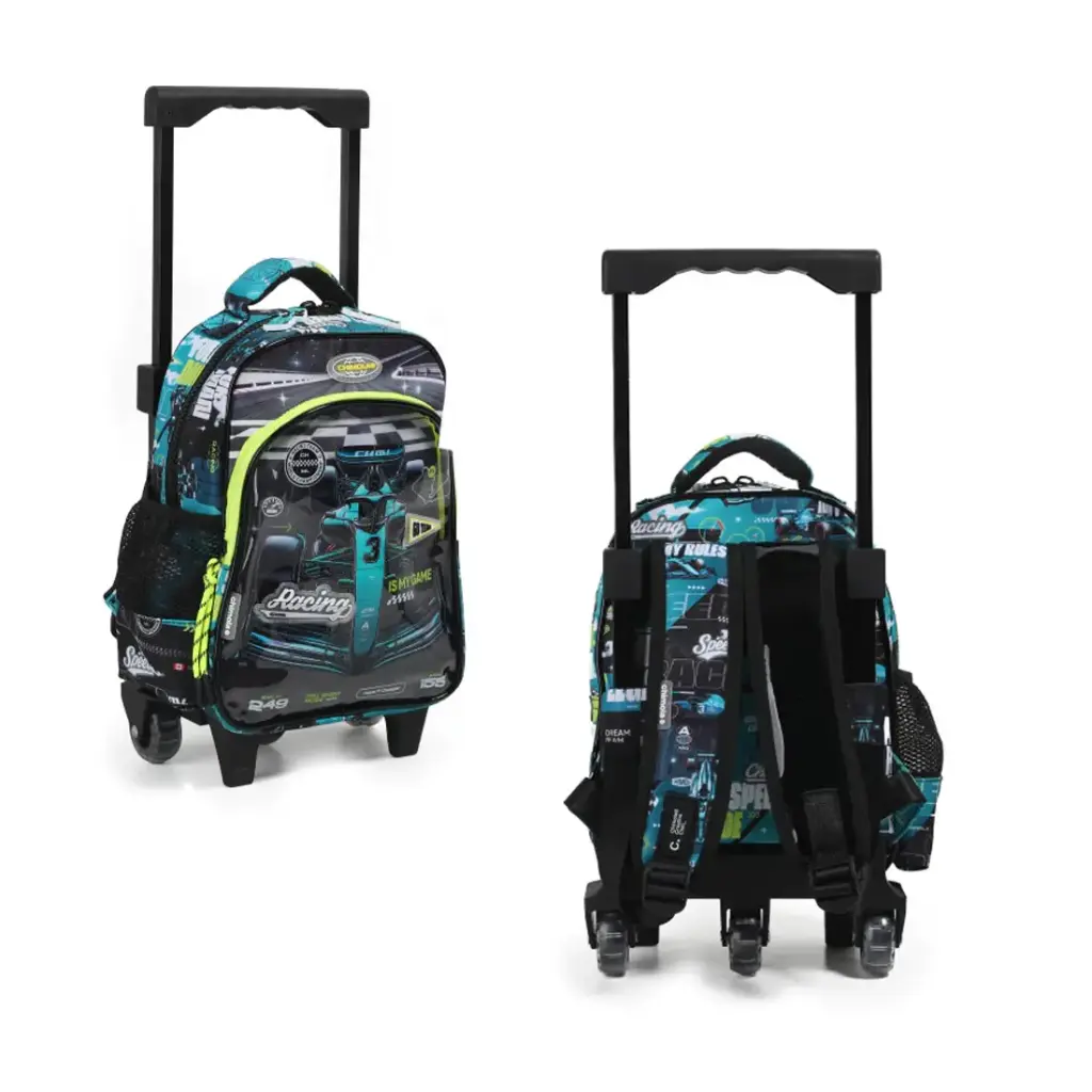 MOCHILA CARRITO FORMULA UNO 3 CIERRES 30cm ( BT323 ) 