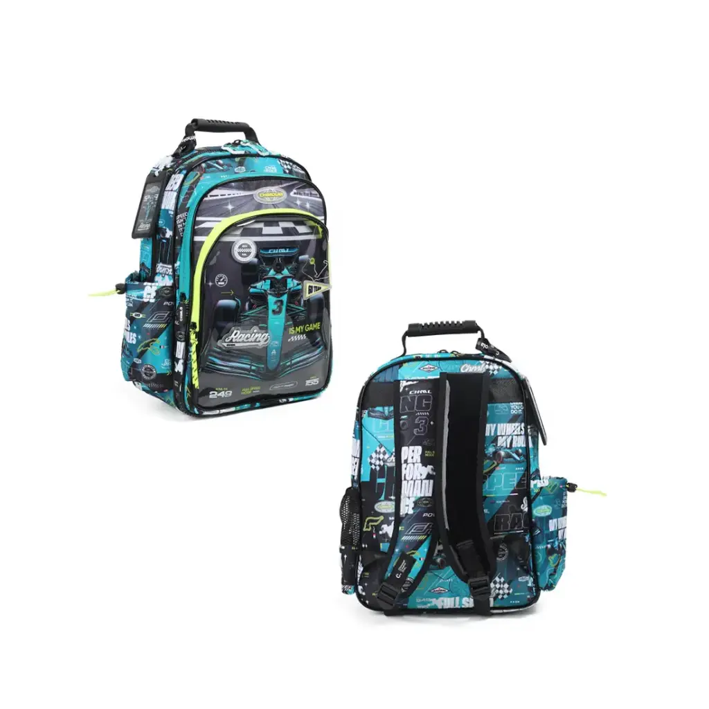 MOCHILA FORMULA UNO 3 CIERRES 40cm ( BT329 )