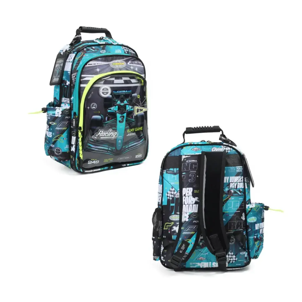 MOCHILA FORMULA UNO 3 CIERRES 45cm ( BT330 )