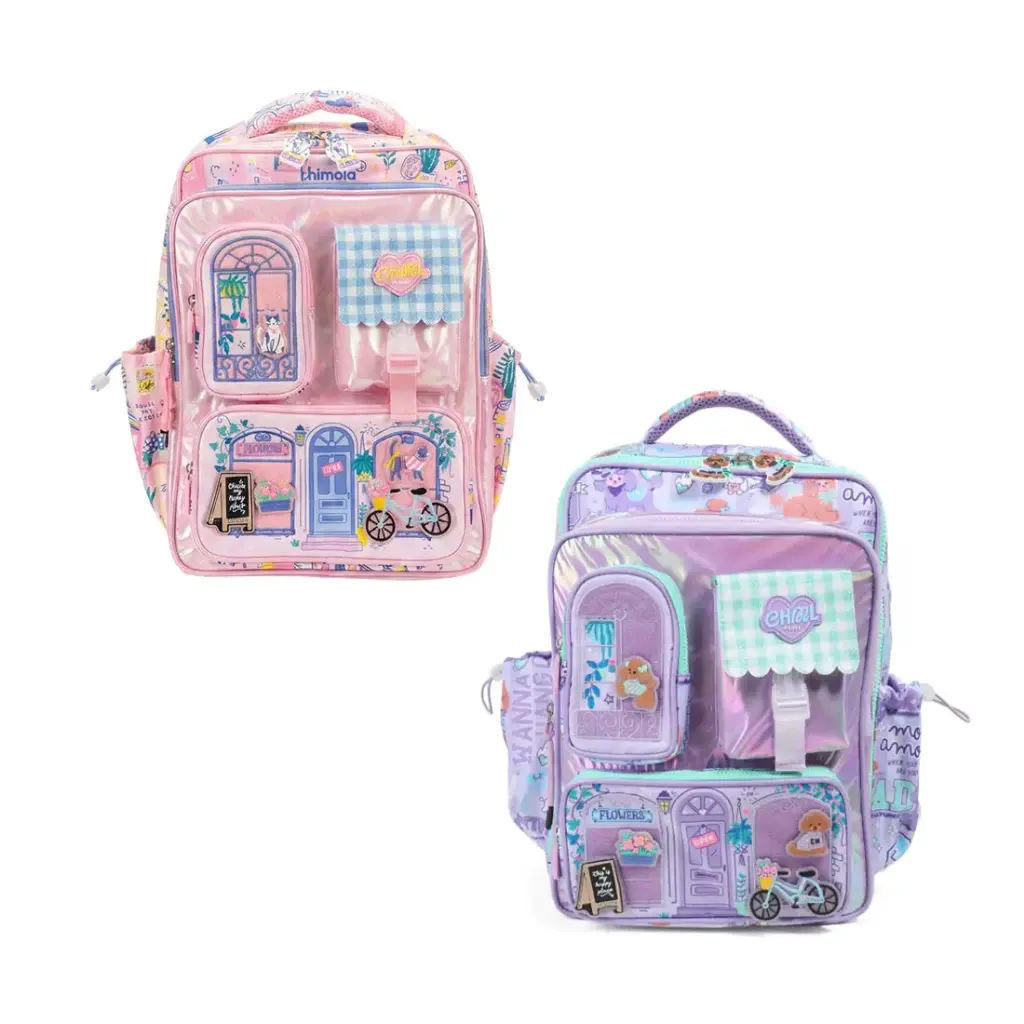 MOCHILA CASITA 4 CIERRES 41cm ( TR181 / TR182 )
