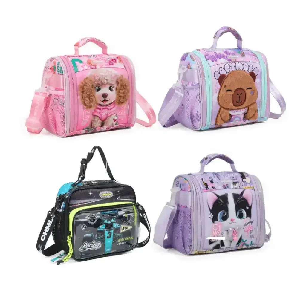 LUNCHERA TERMICA PERSONAJE 1 CIERRE 22 x 25 x 10cm ( BT331 / BT332/ BT337 )