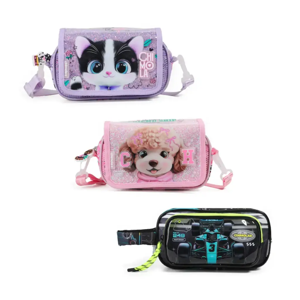 CARTUCHERA PERSONAJES C/ CIERRE 12 x 22 x 7.5cm ( BT345/ BT346/ BT347/ BT351 )