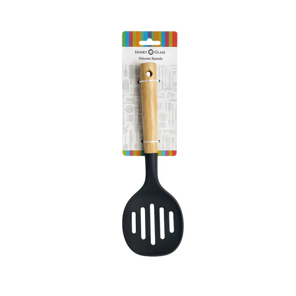 ESPUMADERA NYLON C/ MANGO DE MADERA e/Ct ( AD161-10 )