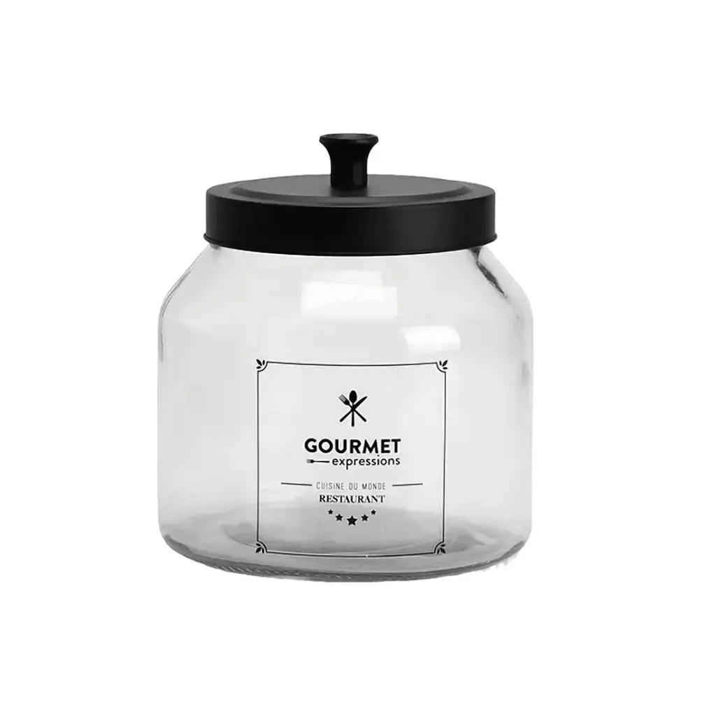 FRASCO VIDRIO C/ TAPA METALICA GOURMET 2.5lts ( 113-18941 ) 