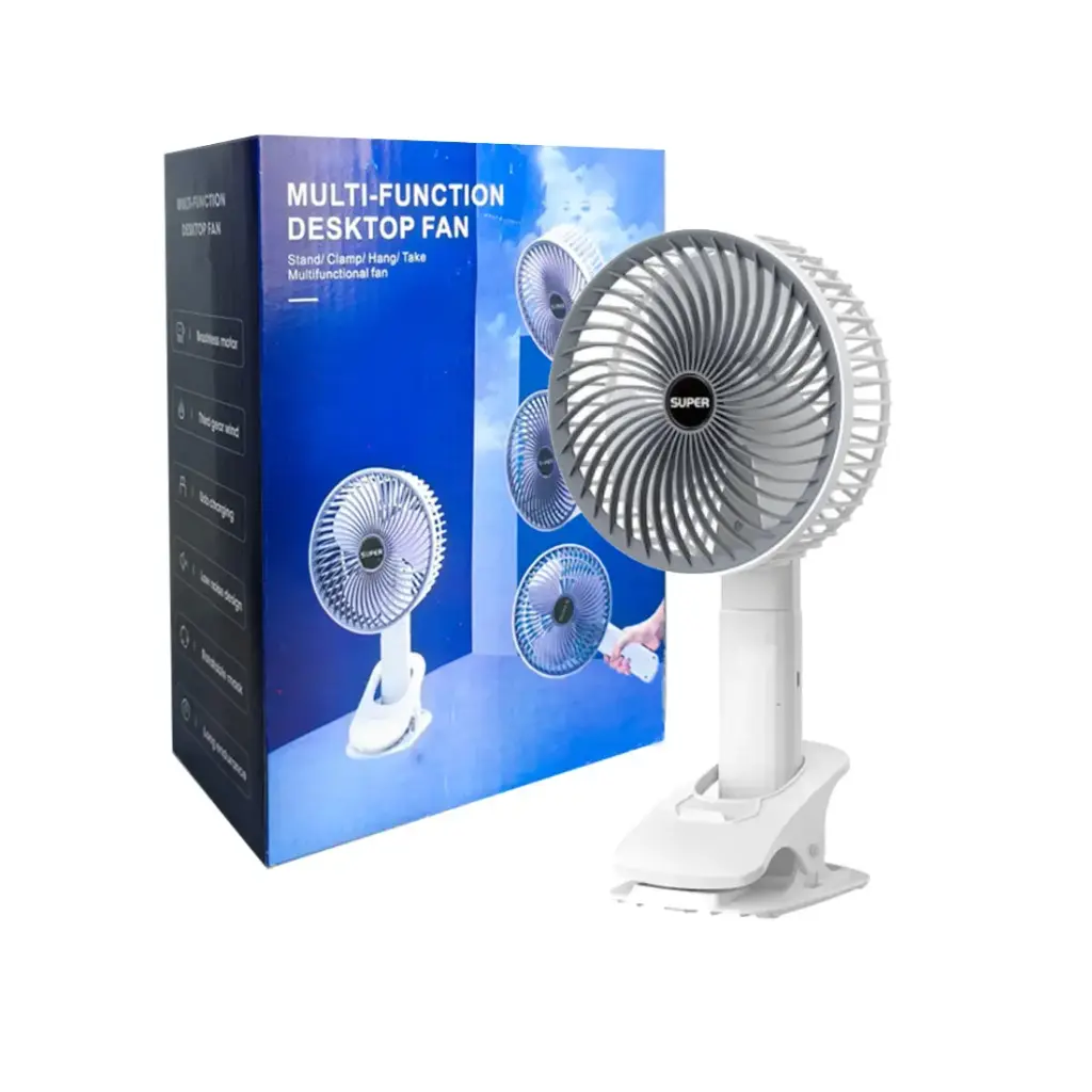 VENTILADOR DE ESCRITORIO USB C/ BROCHE E/CJ ( FZM-02 )