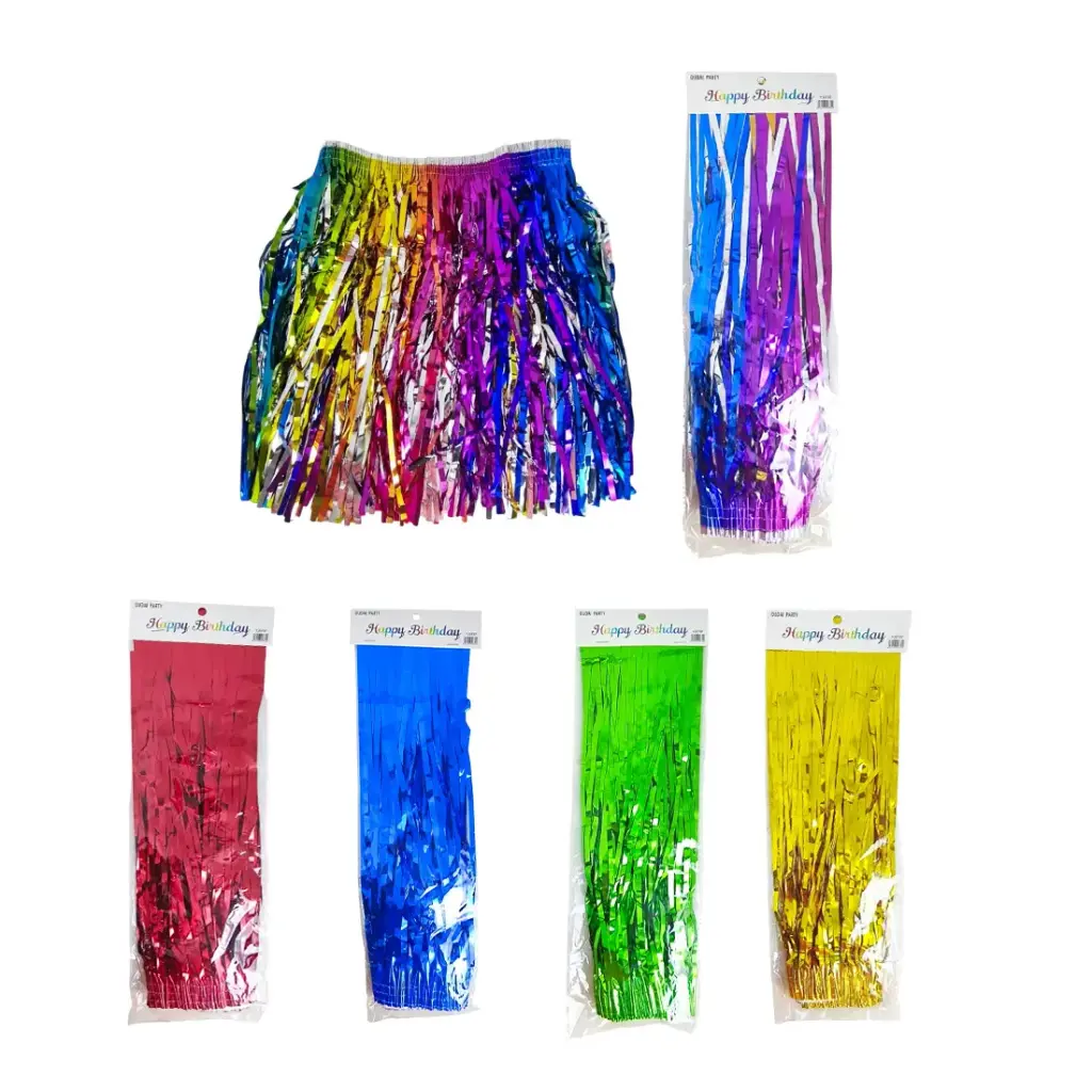 TUTU HAWAIANO METALIZADO 60cm x 40cm e/Bo ( YJ0797 )