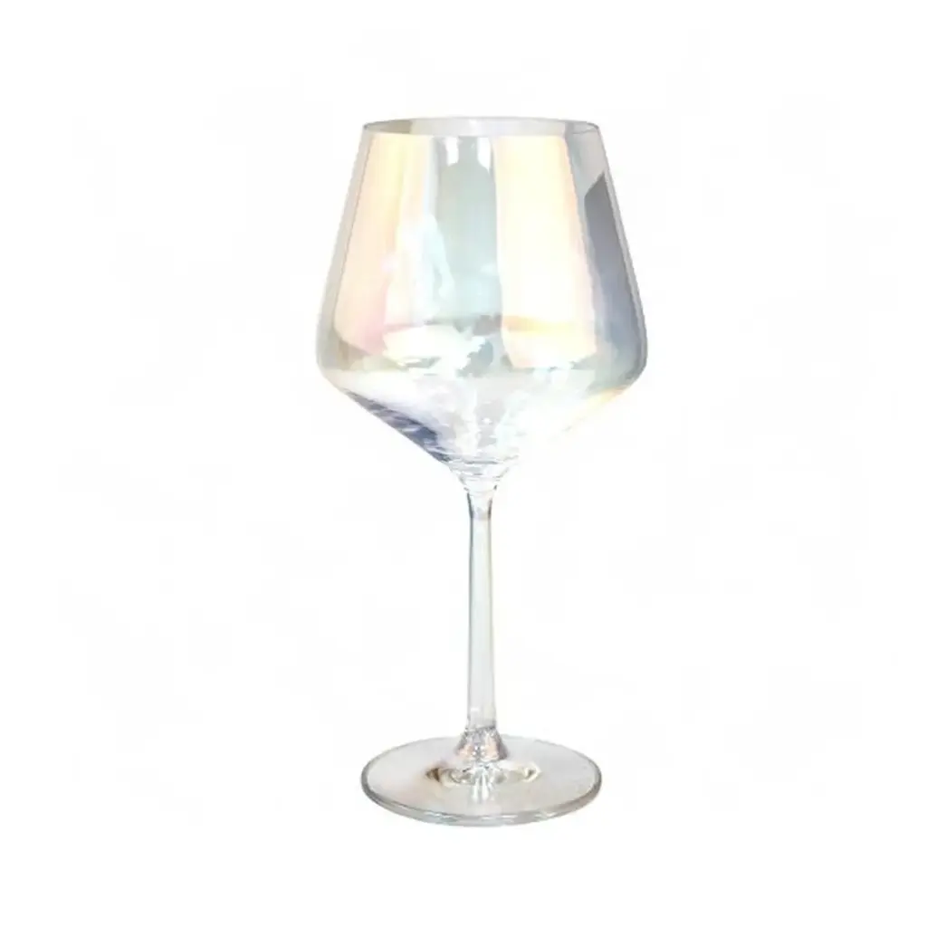 COPON DE VIDRIO BORGOÑA PLATEADO 470ml ( C5758P )