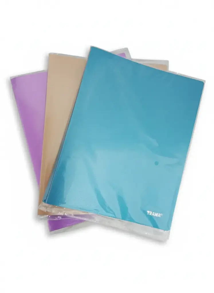 CARPETA TRAMA A4 GLITTER C/ 20 FOLIOS E/ BO (59059)