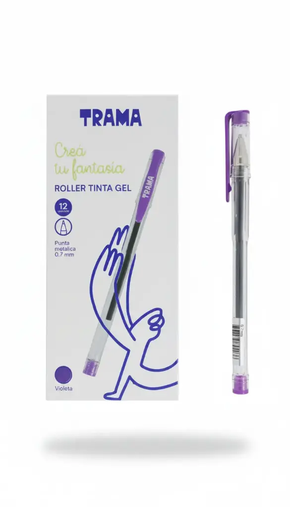 LAPICERA ROLLER GEL TRAMA 0.7MM VIOLETA