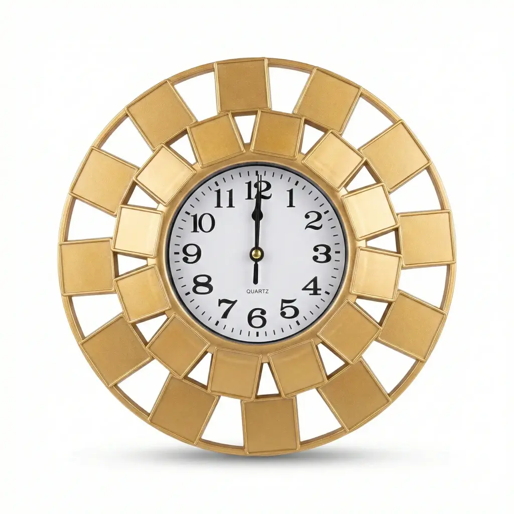 RELOJ D/PARED REDONDO DISEÑO 25CM E/ CJ ( AD459-03 )