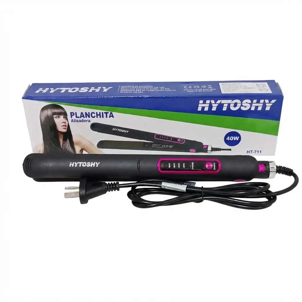 PLANCHA P/CABELLO HYTOSHY PROFESIONAL E/CJ ( HT-711 )
