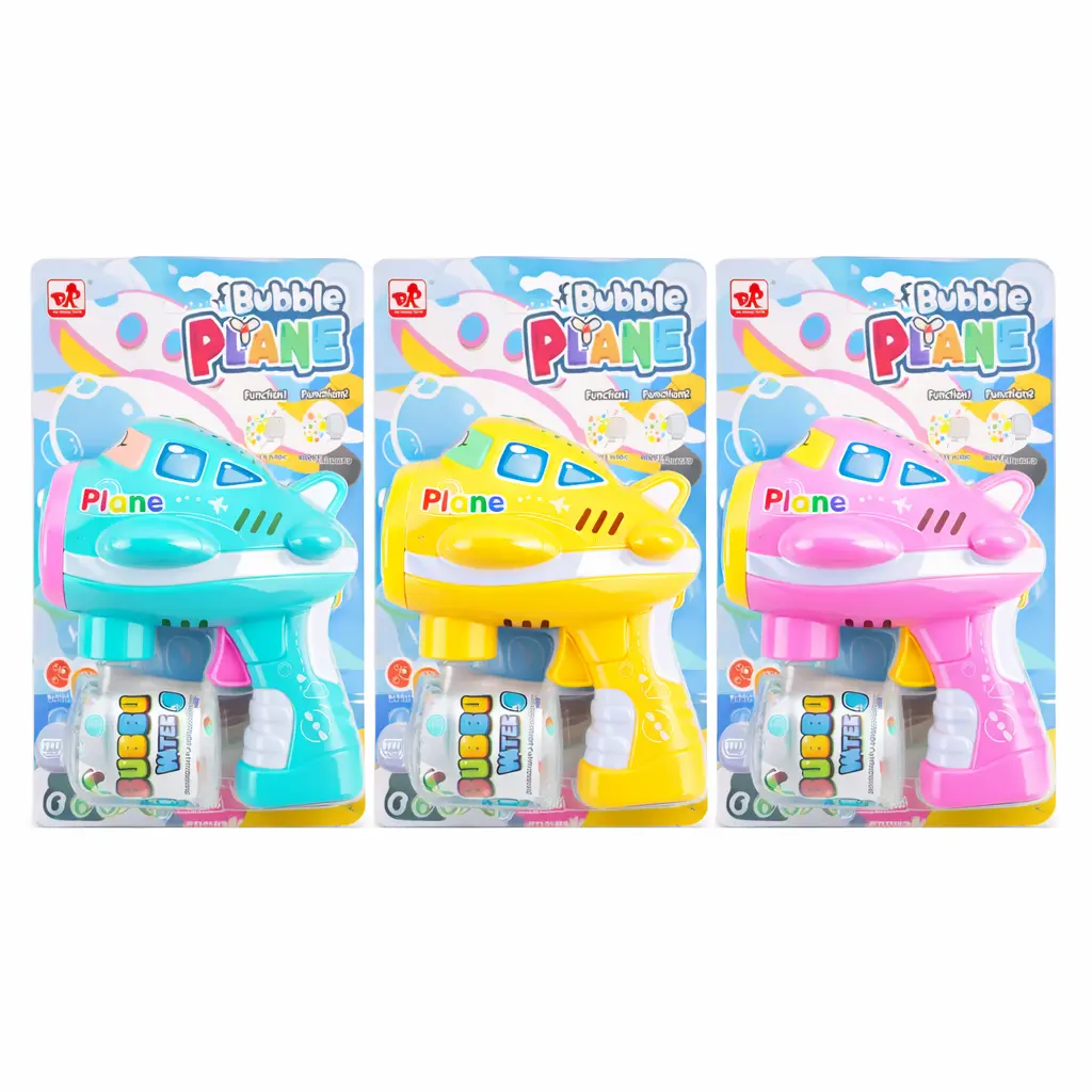 PISTOLA DE BURBUJAS AVION  ( 889-81C / BG-06 )