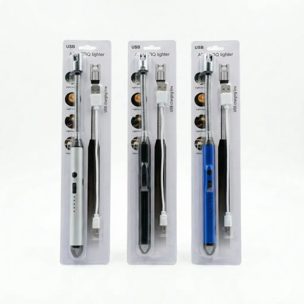 ENCENDEDOR CHISPERO DE COCINA FLEXIBLE ELECTRICO USB E/ BL ( JL-897-2 / NS354265 )