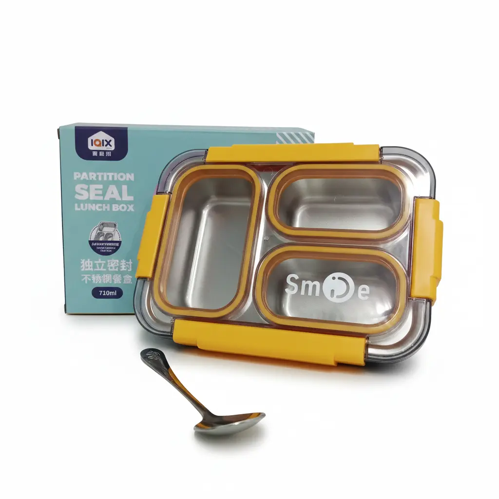 LONCHERA METALICA C/CUBIERTO 21X18X6CM E/CJ ( NS320015 )