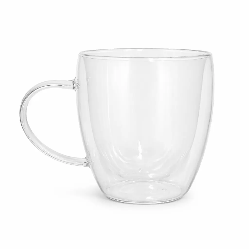 TAZA DOBLE VIDRIO 12X8CM E/ CJ ( DL19950 )