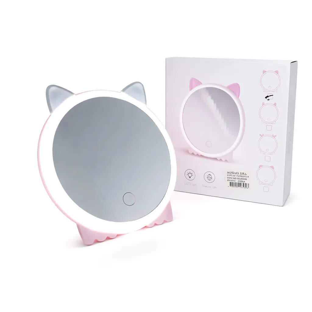 ESPEJO REDONDO C/ LUZ LED TACTIL 19CM E/CJ ( DL20440 )