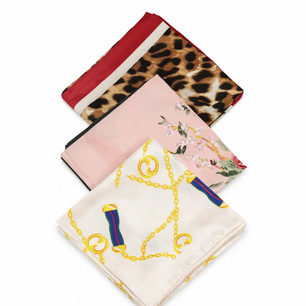 PAÑUELO ESTAMPADO SEDA 90X90CM E/ BO ( 21449 )