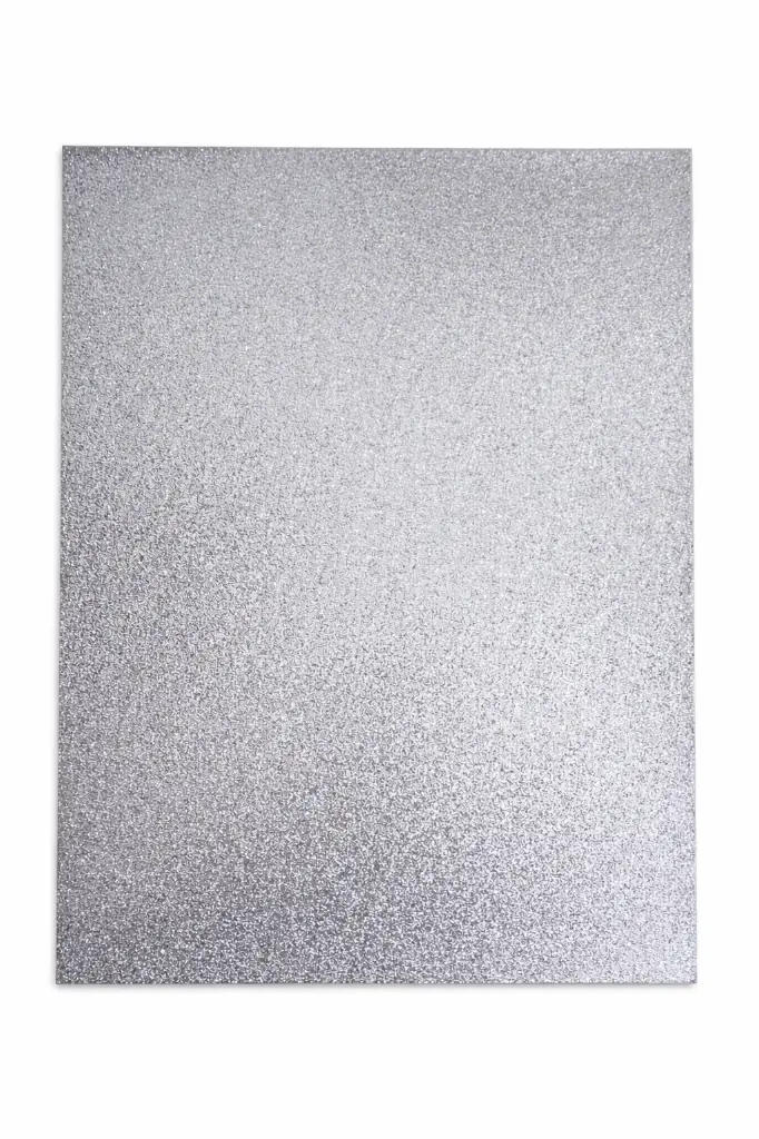 CARTULINA GLITTER PLATA 35X50CM 250GR ( 648421 )