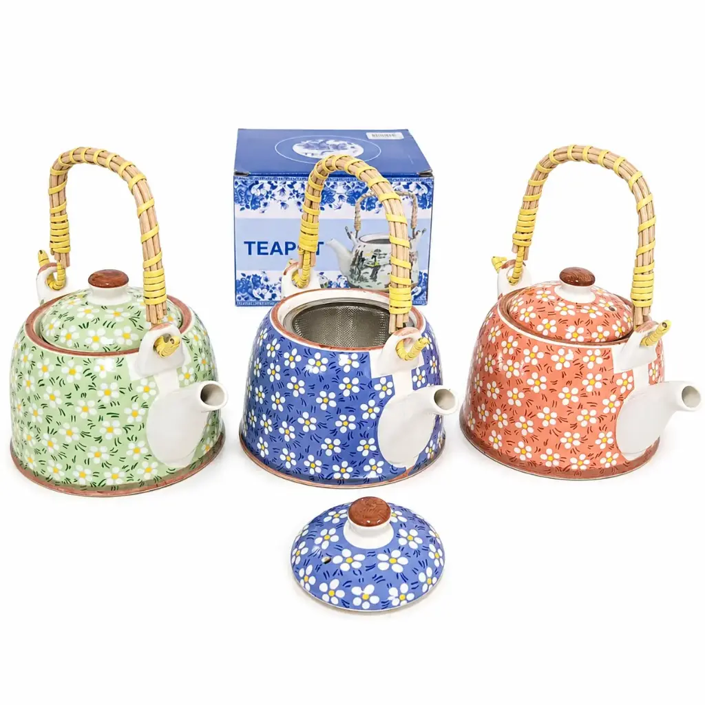 TETERA CERAMICA C/ FILTRO ACERO 750ML E/CJ ( CN17007 )