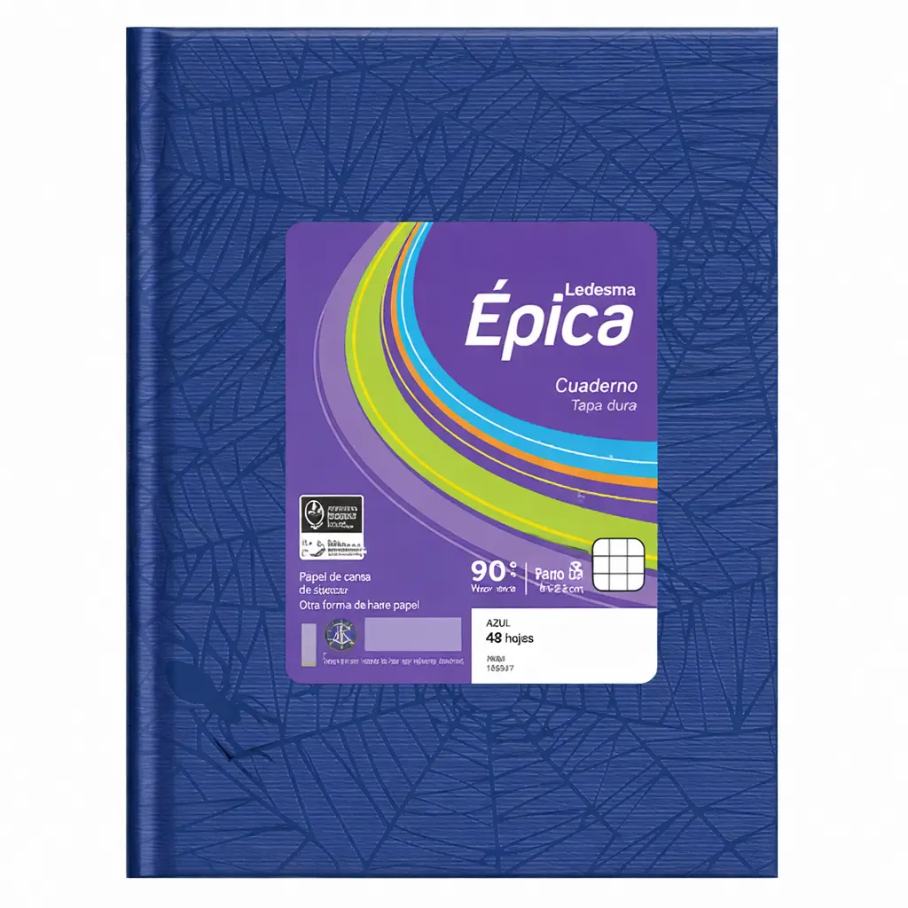 CUADERNO EPICA Nº3 T/DURA ARAÑA X48 HJS CUADRICULADO AZUL