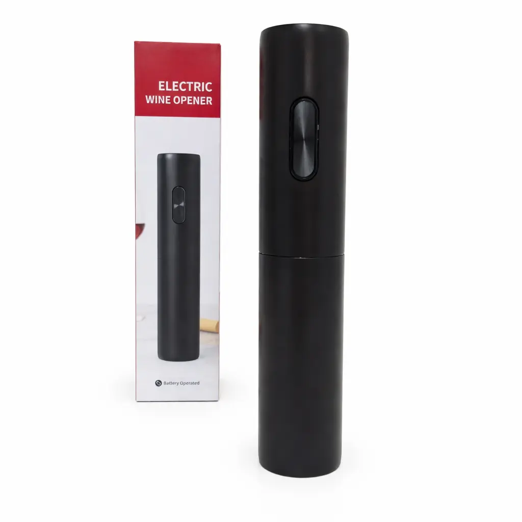 SACACORCHO ELECTRONICO A PILA NEGRO E/ CJ ( RJ3932 )