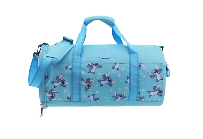 BOLSO PLEGABLE STITCH DISNEY CELESTE 50CM ( 73.0400007 )