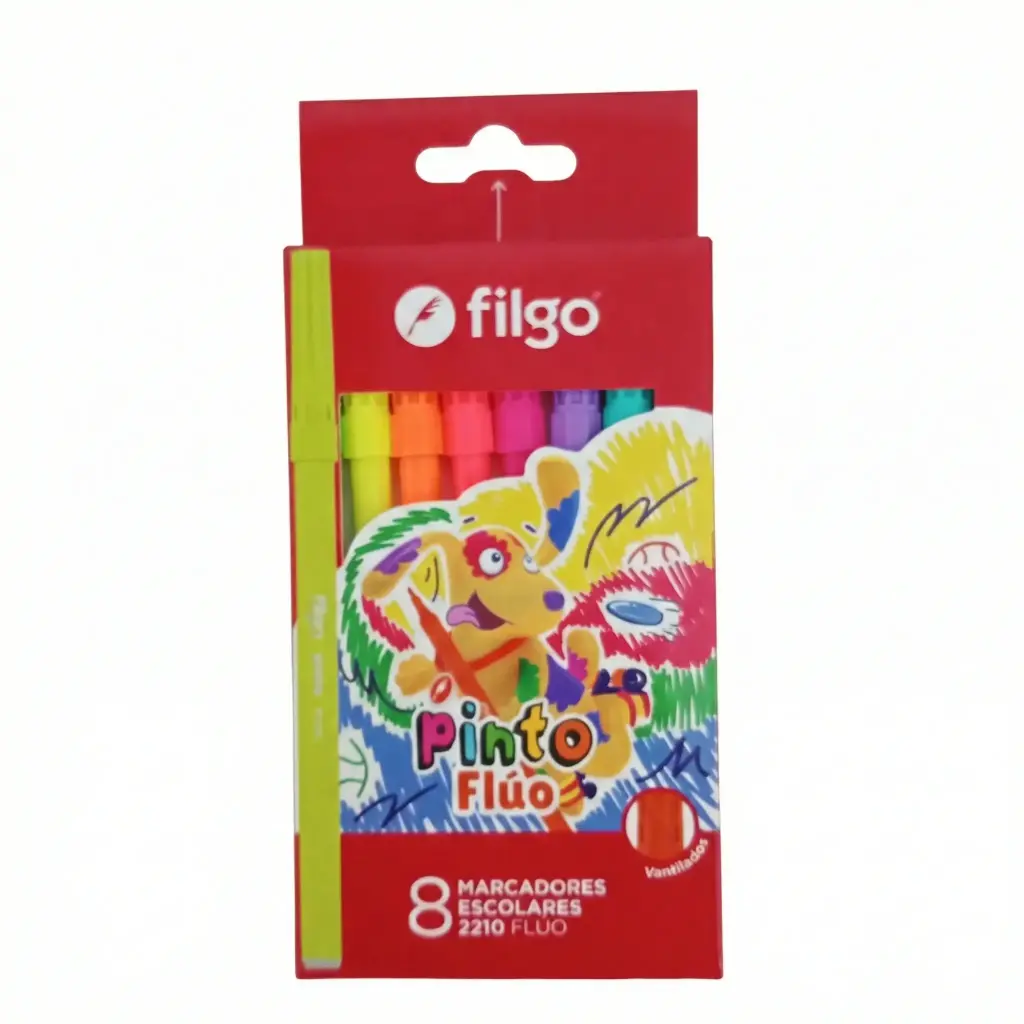 MARCADORES FILGO 2210 FLUO X8 E/ CJ ( CM2210-E8-FLU )