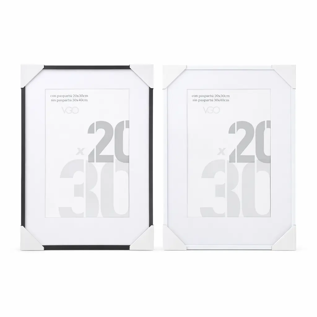 PORTARRETRATO ALUMINIO C/ PASPARTU 20X30 ( ALM2030 )