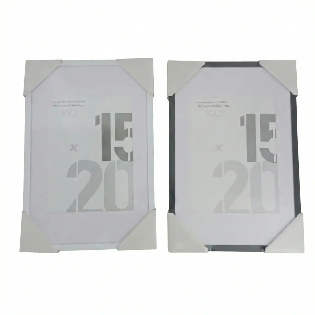 PORTARRETRATO ALUMINIO C/ PASPARTU 15X20 ( ALM1520 )