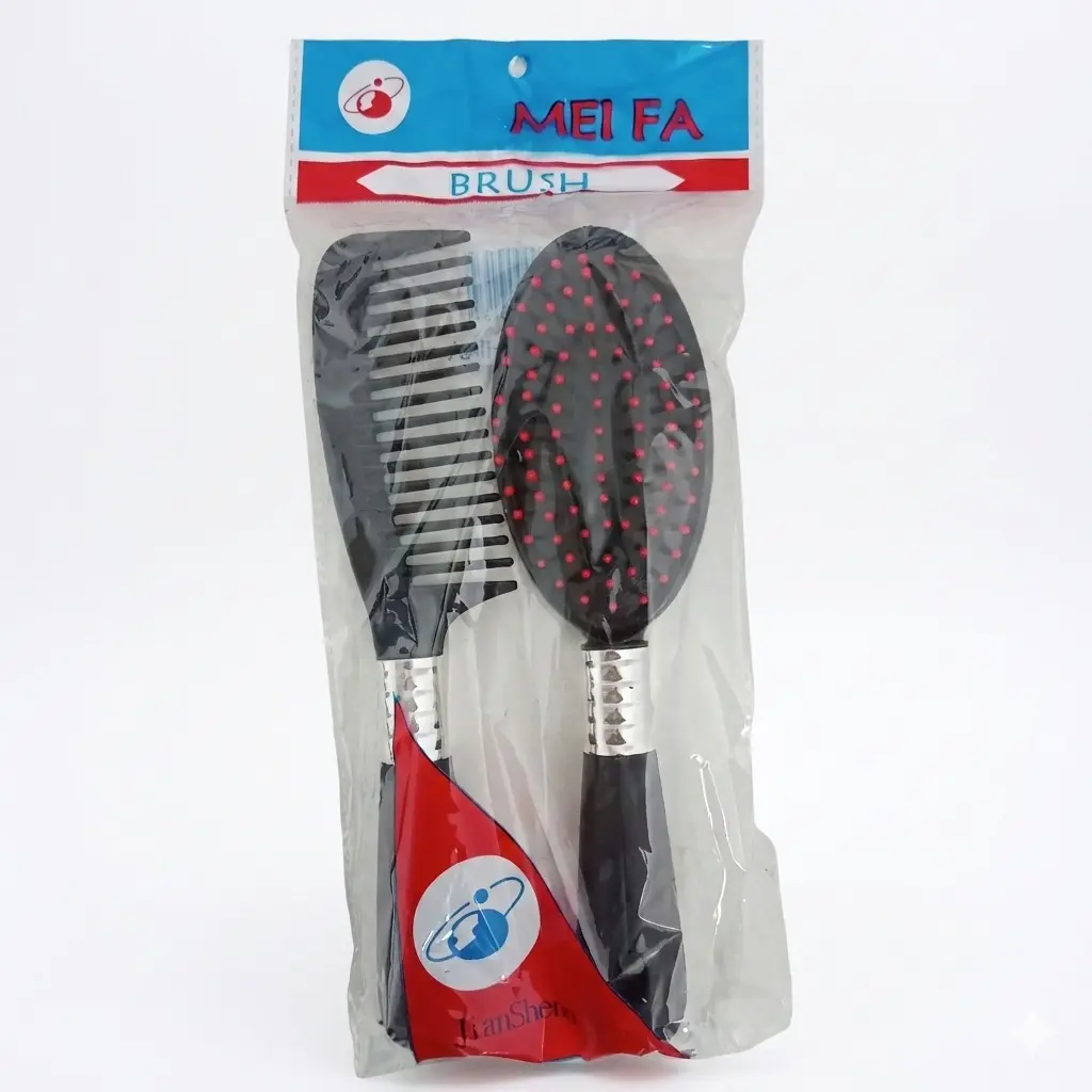 SET CEPILLO OVAL Y PEINE E/BO ( HB-105 )