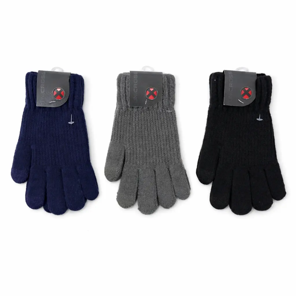 GUANTES HOMBRE UNICROSS DEDOS TACTIL E/ BO ( 62.T6233 )