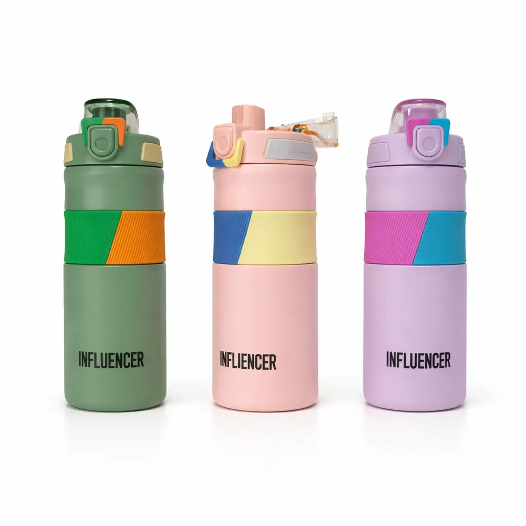 BOTELLA ACERO INOXIDABLE INFLUENCER CLICK 550ML ( 68.X1610 )