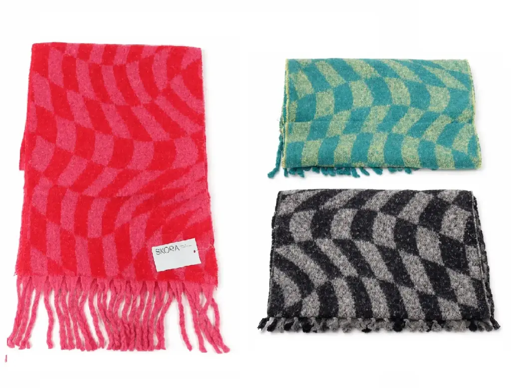 CHALINA RUANA CUADRILLE C/ FLECOS 200CM X 40CM ( 43671 )  