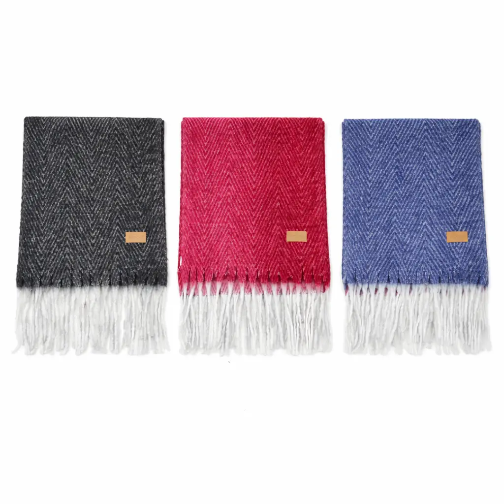 CHALINA RUANA SKORA ESPIGAS C/ FLECOS 50 X 188CM ( 43734 )  