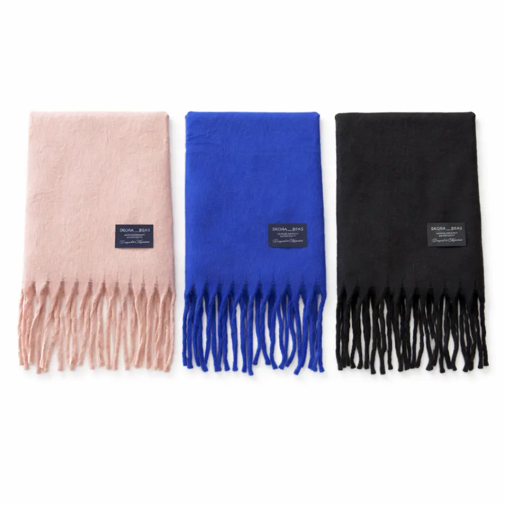 CHALINA RUANA SKORA LISA NUBE C/ FLECOS 50 X 190CM E/ BO ( 43763 )  