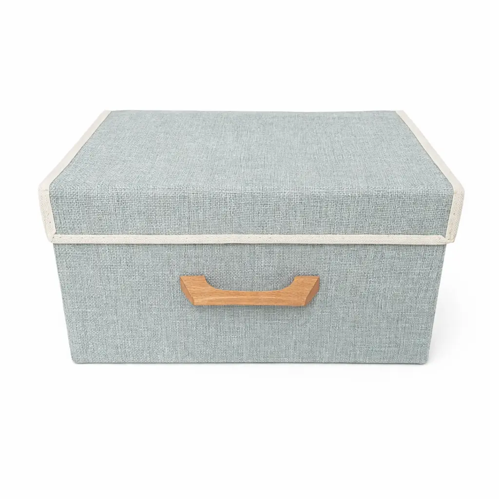 CAJA PLEGABLE LINO 33 X 24 X 18CM ( 35904-1 / 35904-5 / 35904-7 )