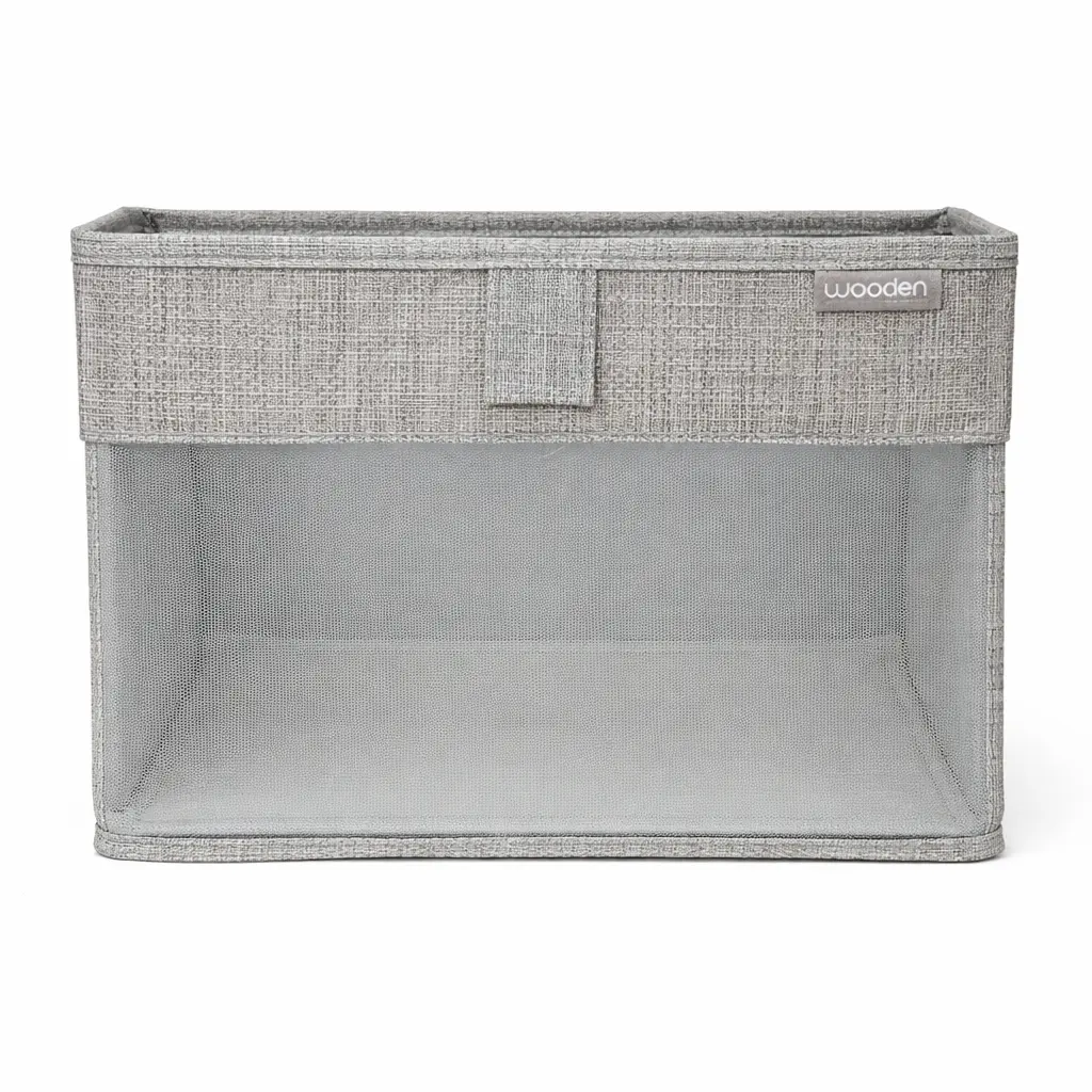 CAJA PLEGABLE TELA C/ VENTANA 18 X 36 X 18CM ( 027-1N / 027-1G )
