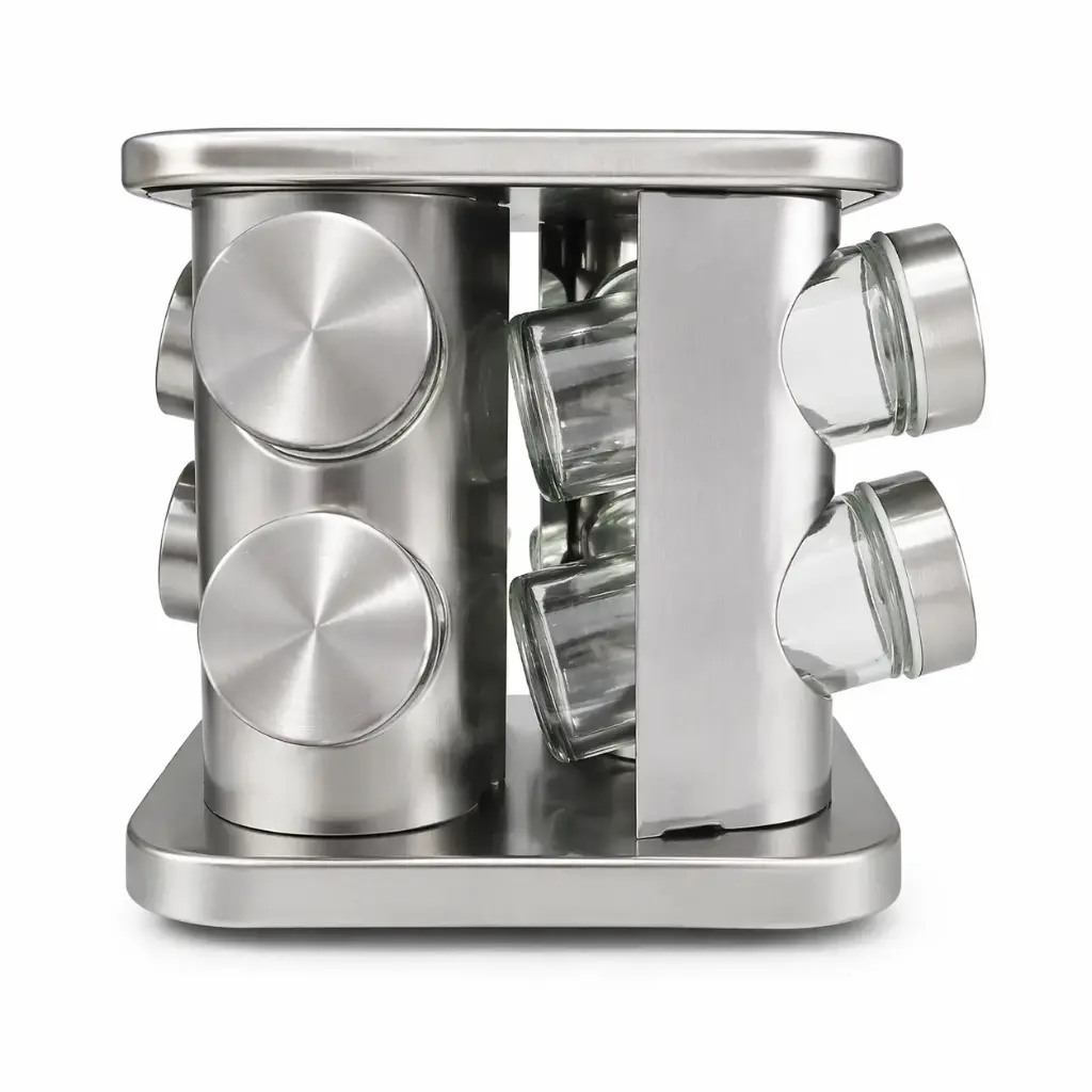 ESPECIERO GIRATORIO CUADRADO ACERO X 8 E/ CJ ( IR06-019 )