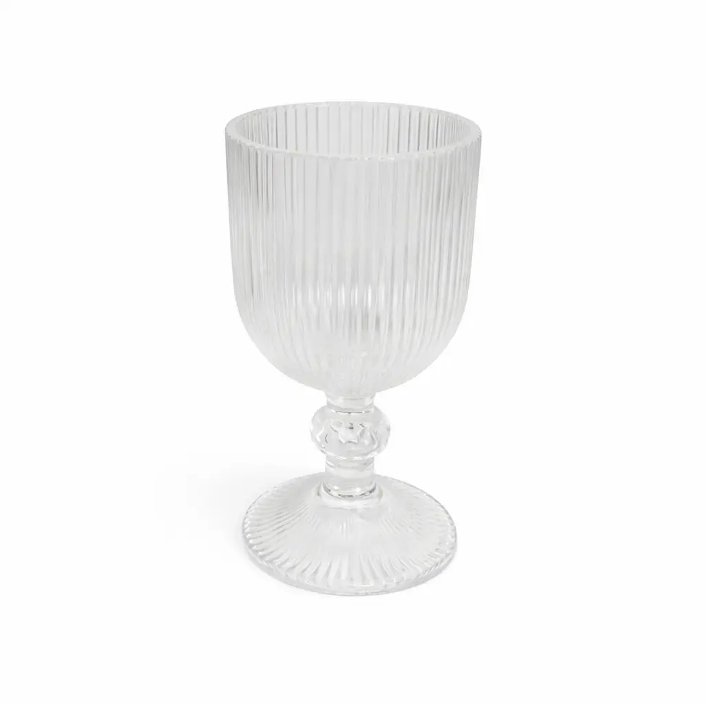 COPA VIDRIO LINEAS 255ML ( OCT-DK80005S )