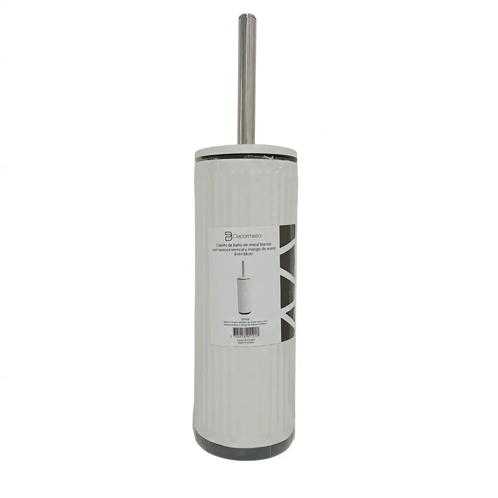 CEPILLO P/ BAÑO METAL BLANCO ( B5124 )