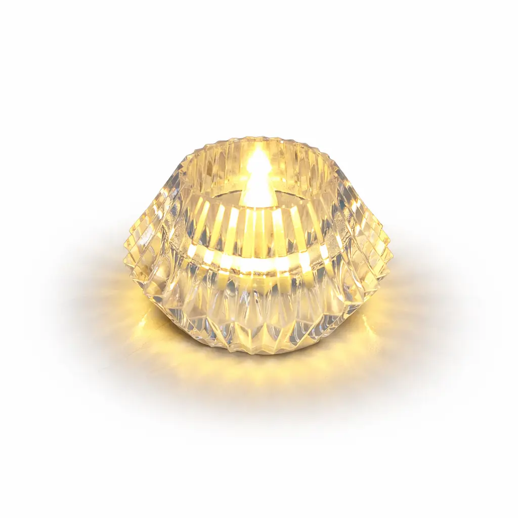 PORTAVELA C/ VELA LED 6CM ( NS423897 )