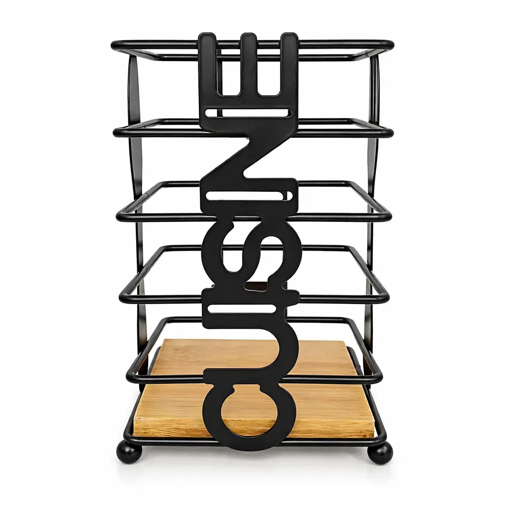 CUBIERTERO METAL CUSINE BASE BAMBU ( DR0155 )