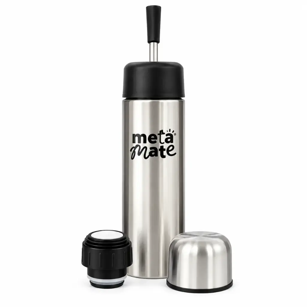 TERMO META MATE AUTOCEBANTE ACERO 500ML E/ CJ ( 1012 )