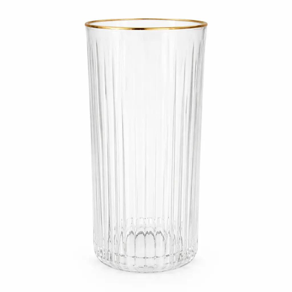 VASO AUREA C/ BORDE DORADO 430ML ( 71146 )