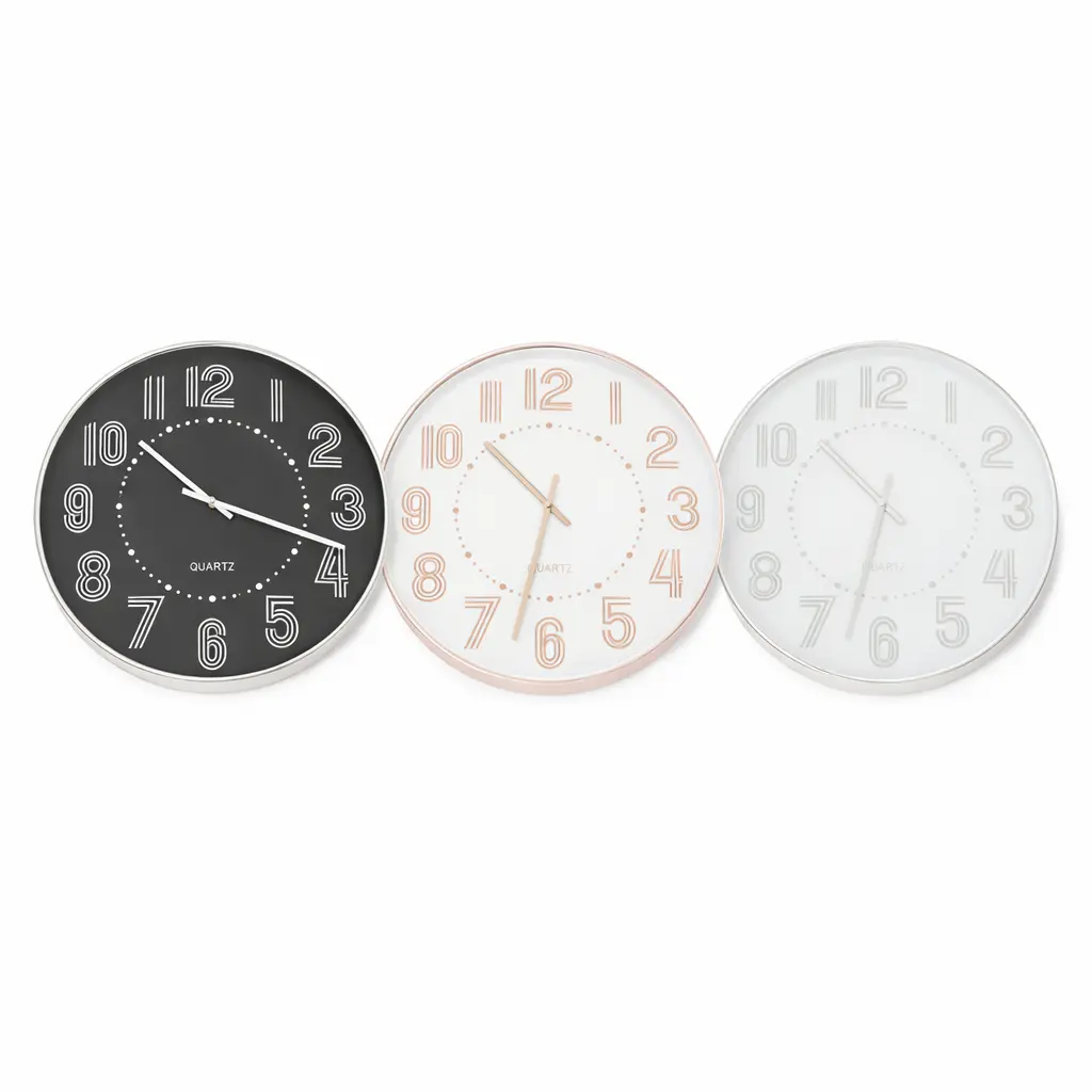 RELOJ D/ PARED REDONDO 50CM E/ CJ ( CA6635 )